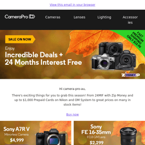 Just in! 24 MIF* + Bonus Offers + Incredible Prices