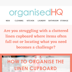 End the linen cupboard struggle