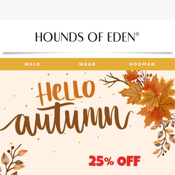 25% OFF ALL Autumn Lines🎃