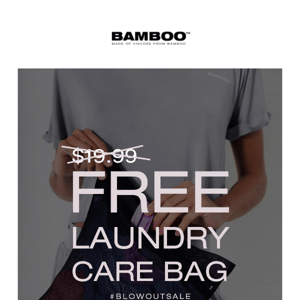 Order tonight, get a free laundry bag.