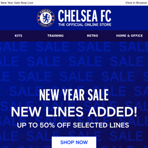 Up To 50% Off This Matchday…