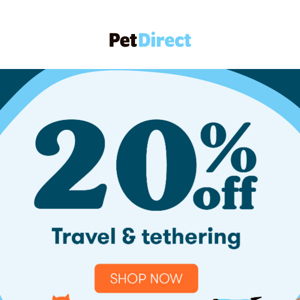 Gear up for any adventure with 20% off travel & tethering!