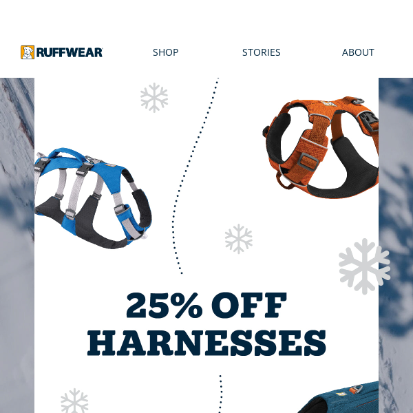 25% Off Harnesses