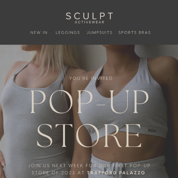SCULPT POP UP STORE 😱 ❤️ - Sculpt Activewear