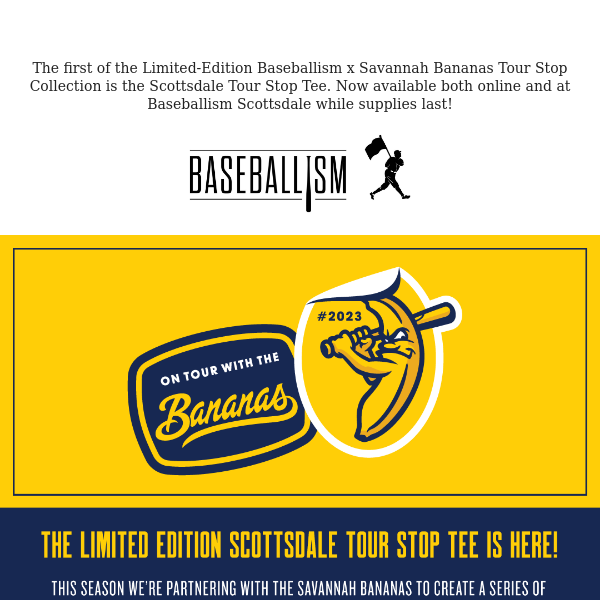 New Bananas Release! - Scottsdale Tour Stop Tee