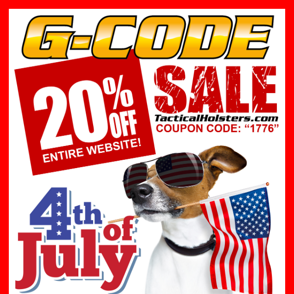 20% Off ALL G-Code Products!