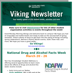 Viking Newsletter, Week of March 20, 2023
