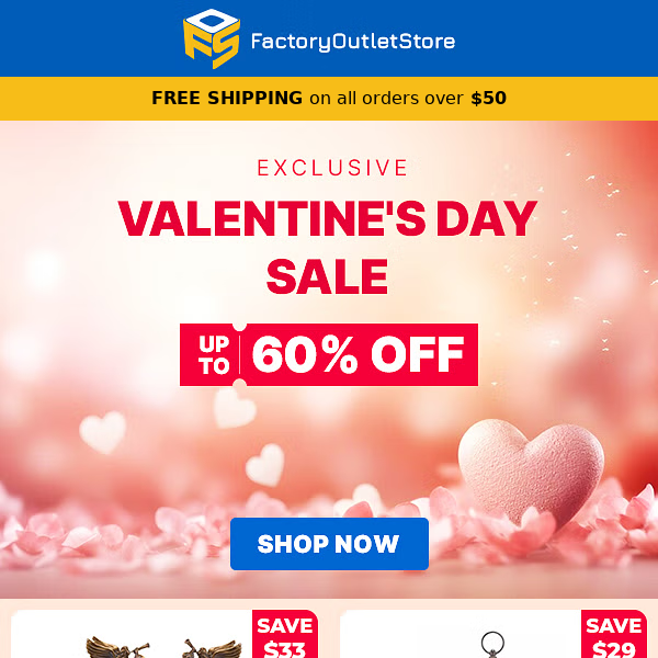 Valentine's Day Deals - Make it Memorable with Up to 60% Off! 💖🌹