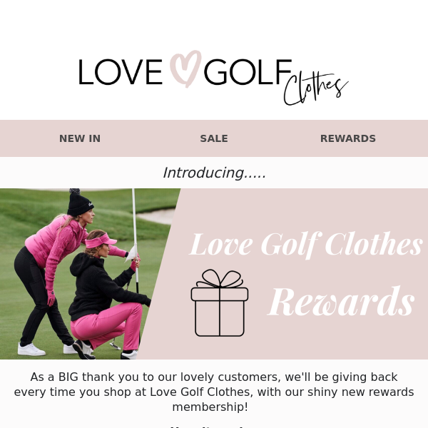 Exciting news from Love Golf Clothes! 💝