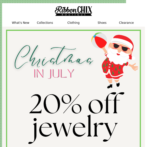 Christmas in July Sale 🎅🌴  20% OFF Jewelry Today