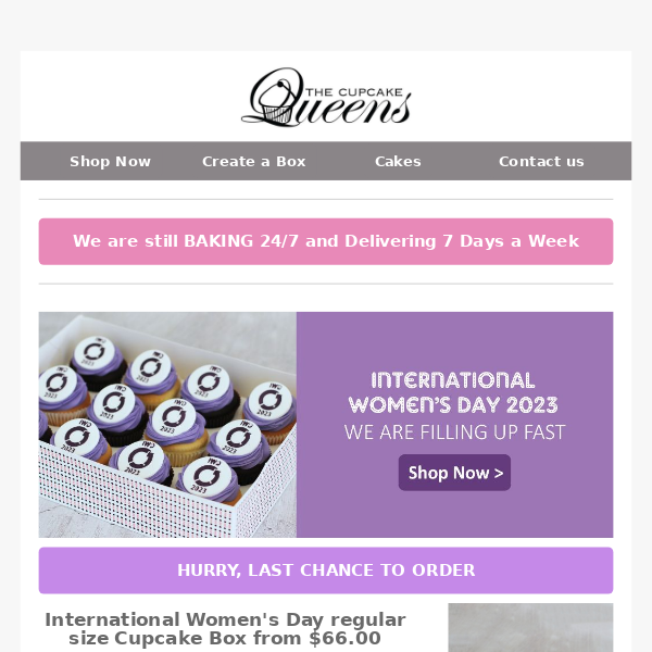 💜 International Women's Day: Last chance to order