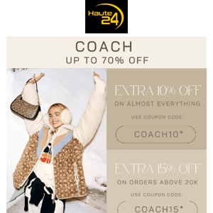 COACH EXTRA 15% OFF | KARL LAGERFELD EXTRA 20% OFF Coupon Inside🛍️