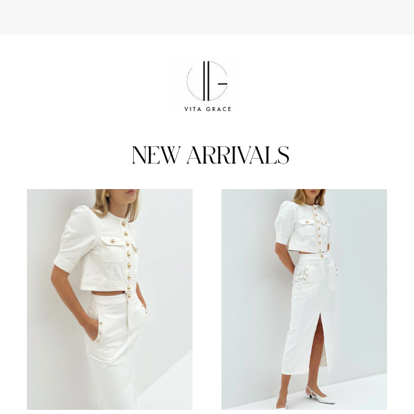 Just In - White Denim Co-ord