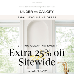 Just for You: Extra 25% Off Sitewide
