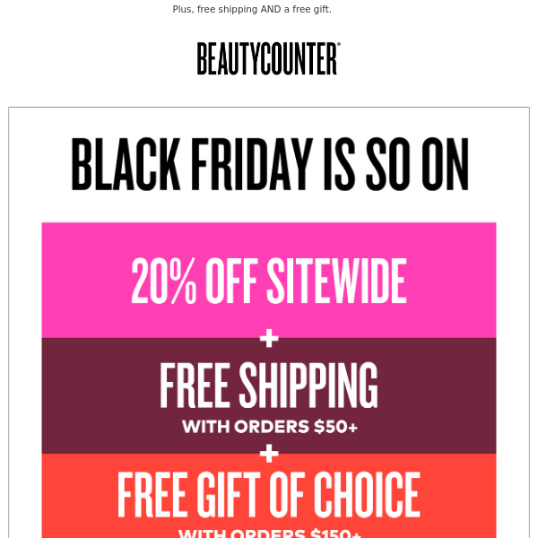 20% OFF sitewide 🛍️ 💄