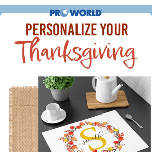 Personalize Your Thanksgiving