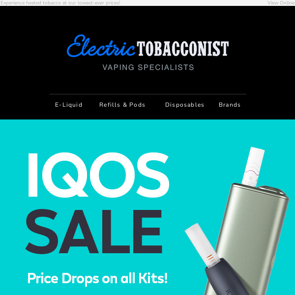 Price drop:  IQOS Starter Kits from £10