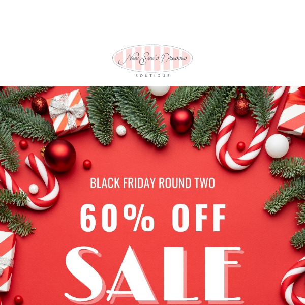60% OFF SALE🎄 Black Friday Round 2 is here!