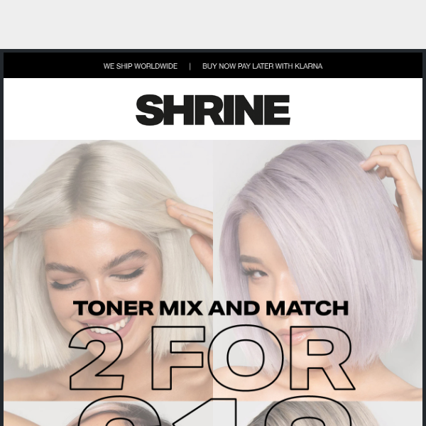 Get 10% Off SHRINE Toners