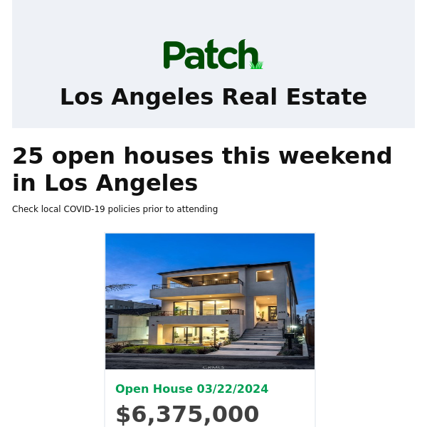 Weekly Real Estate Roundup in Los Angeles
