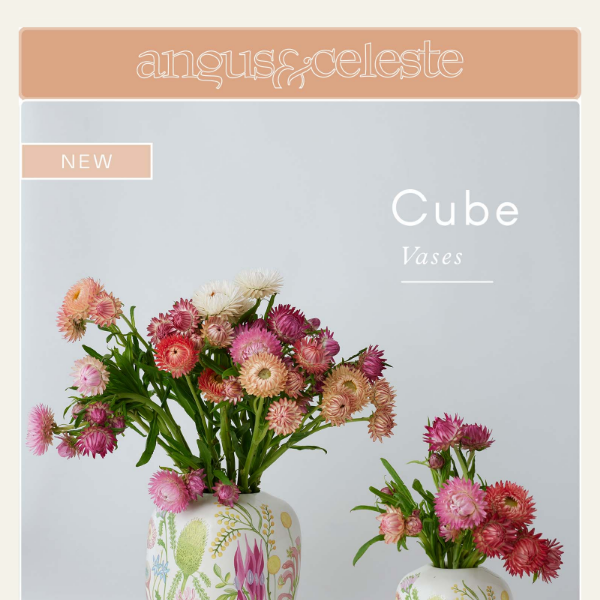 ✧ NEW | Cube Vases  ✧