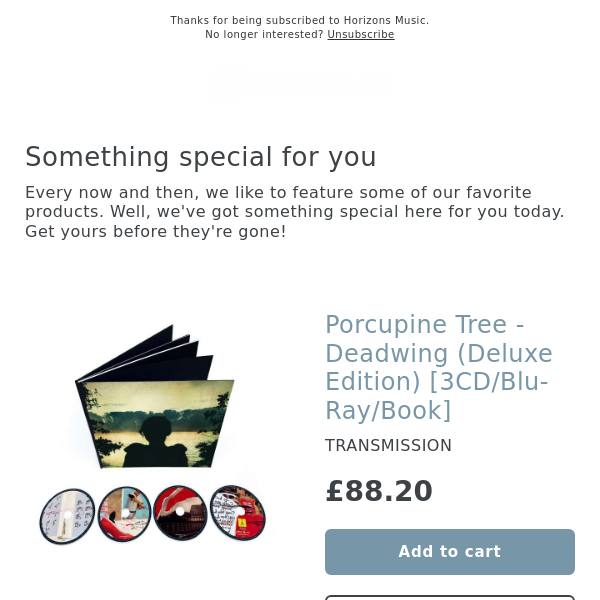 NEW! Porcupine Tree - Deadwing (Deluxe Edition) [3CD/Blu-Ray/Book]