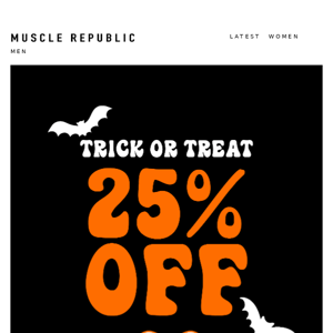 25% OFF HALLOWEEN SALE 🎃🦇