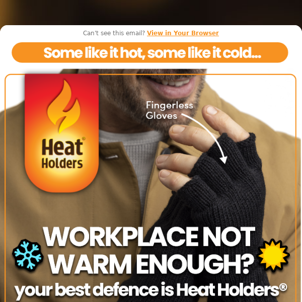 Want to know your best defense against a chilly workplace, Heat Holders? 👨🏽💼🥶