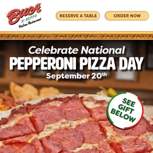 Celebrate Nat'l Pepperoni Pizza Day! - Save 50% Today