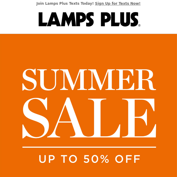 Don't Miss These Summer Deals - Up to 50% Off