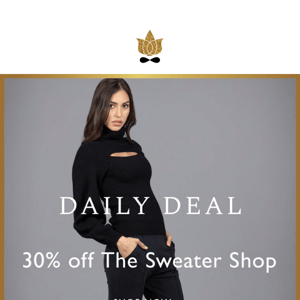 30% Off The Sweater Shop