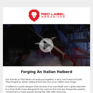 Historical Build - Forging An Italian Halberd ⚒️