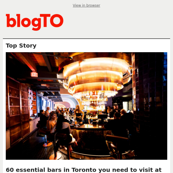 Toronto food news: 60 of the city's best bars