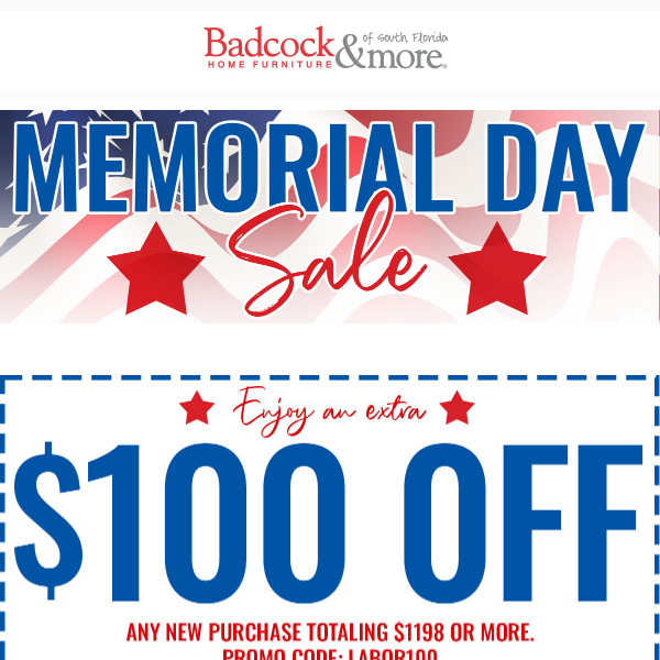 Memorial Day Sale is One Click Away!