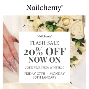 OUR JANUARY FLASH SALE IS NOW ON!