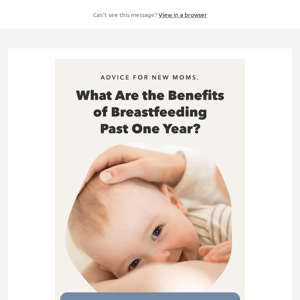 What Are the Benefits of Breastfeeding Past One Year?