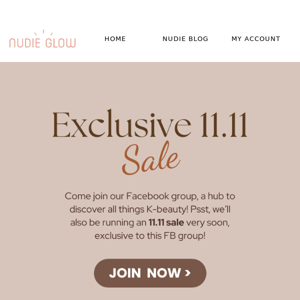 Our exclusive 11.11 SALE is here! 🛍️⚡
