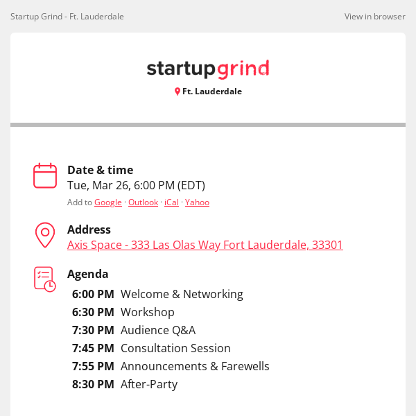 Startup Grind, join us for Zero To Product: Navigating Your First Product Development Journey as a Founder.