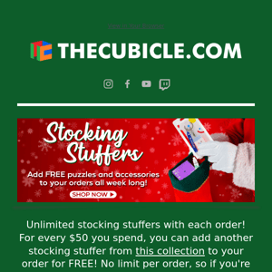 Have you claimed your free stocking stuffer? 🎄