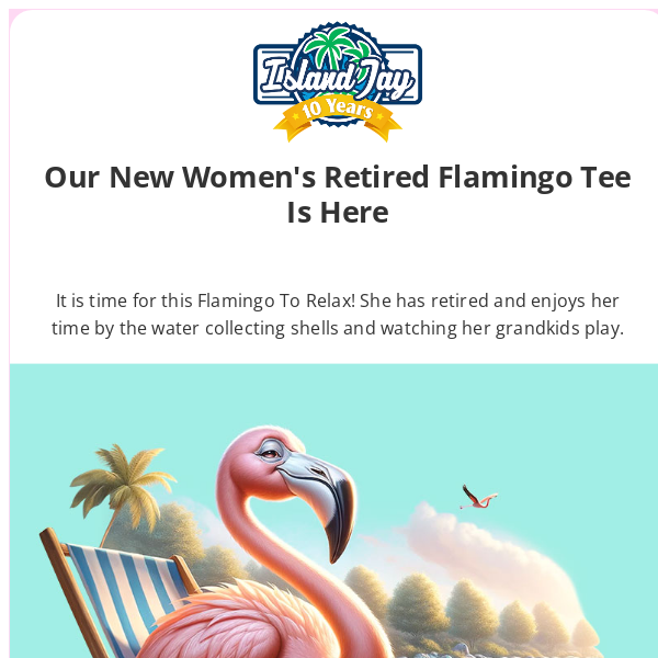🦩 New Retired Flamingo Women's Tee