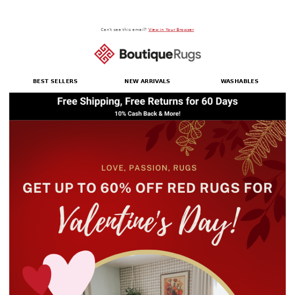 February Feature: Red Rugs ❤