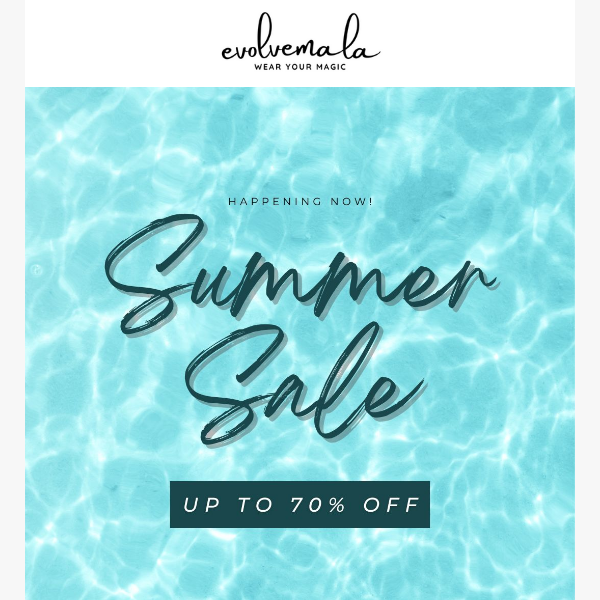 Happening now: Up to 70% OFF storewide
