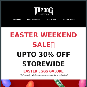 Easter Sale Ends TODAY | Upto 30% Off 👻🐇