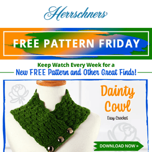 Try this FREE Easy Crochet Pattern—Download the Dainty Cowl now...