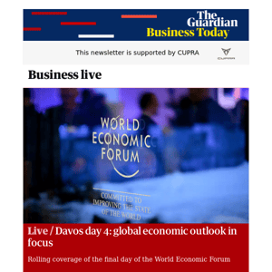 Business Today: Davos day 4: global economic outlook in focus