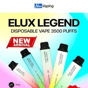 £14.99 Elux Legend Bar 3500 Puffs, £7.99 Elf Bar Mate500 Device, £31.99 Vaporesso Luxe X Kit! 3 Dinner Lady Vape Pen Pro for £12, £23.99 Voopoo VINCI 2 Kit, 3 Elf Bar Cigalike for £10