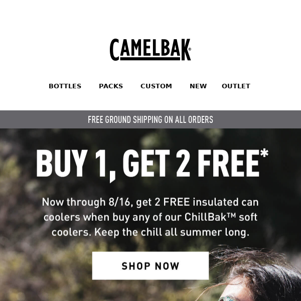 Time's running out: 2 FREE Can Coolers with ChillBak™ purchase