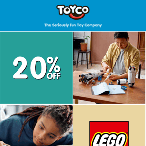 20% Off All LEGO!
