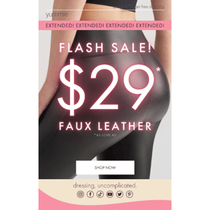 EXTENDED! $29 Faux Leather