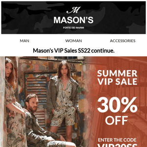 Don't Miss Out Mason's Vip Sales